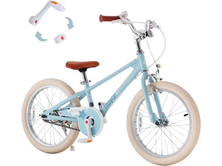 RoyalBaby EZ Kids Bike 18" Convertible Balance to Pedal Bike