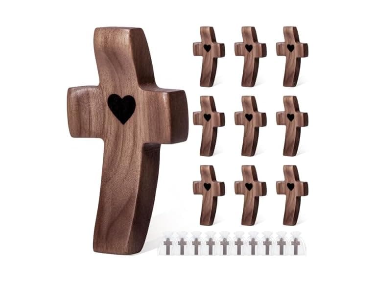 JIUKONG 10-Pack Wooden Cross