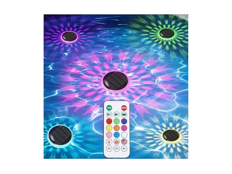 Energetic Solar Floating Pool Lights, 5 Pack