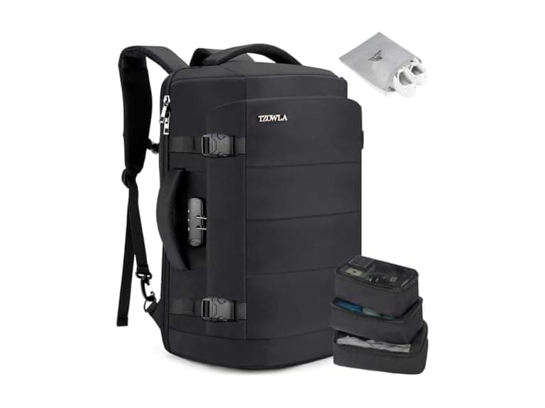 Black 40L Travel Backpack