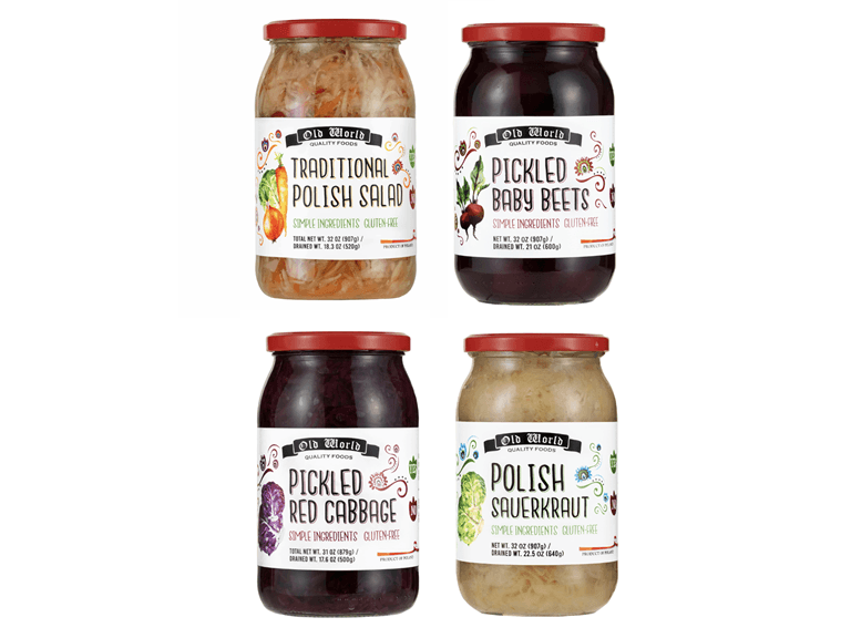 (4 Pk) Old World Pickled Vegetables Variety Pack