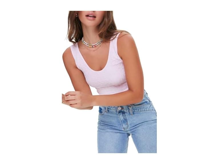 Forever 21 Embroidered Crop Top