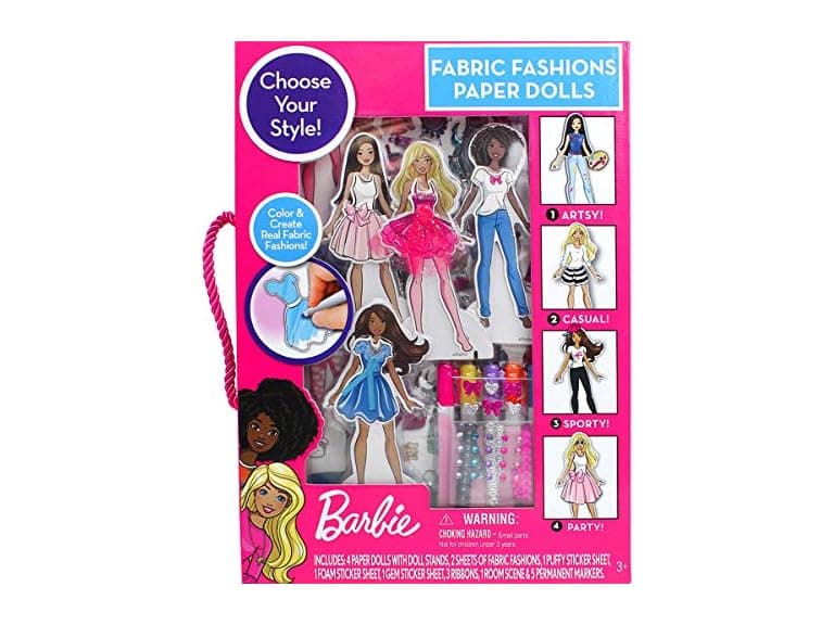 Barbie Fabric Fashions Paper Dolls