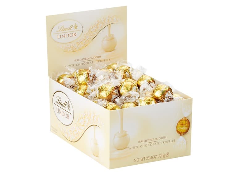 Lindt LINDOR White Choc Truffles 60ct Box
