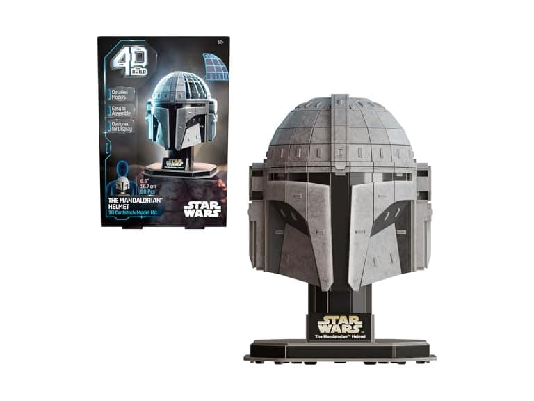 4D Build, Star Wars Mandalorian Helmet Model Kit