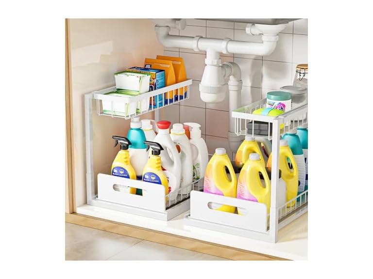 VUSIGN Under Kitchen Sink Organizer 2pk