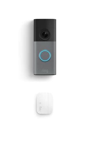 Ring Wired Doorbell (newest mo...Gray with Window & Door Sensor
