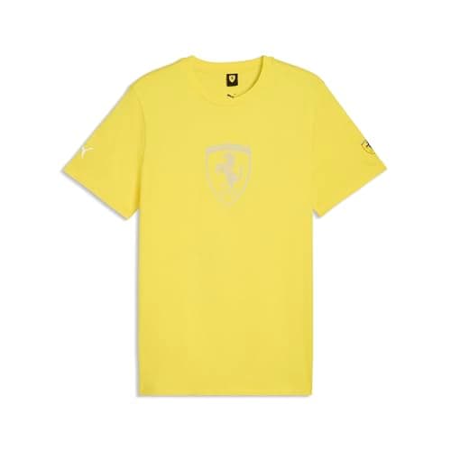 PUMA Mens Scuderia Ferrari Ton... Tops Casual - Yellow - Size L