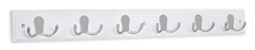 BIRDROCK HOME Dual Hook Coat a...ne Finish - Satin Nickel Hooks