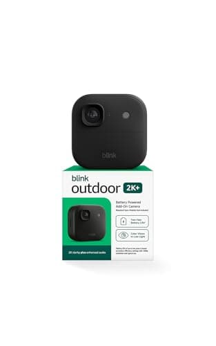 Prime Members: Blink Outdoor 2K+ Wireless Smart Security Camera w/ Two-Year Battery (Black, Add-On) $30.99 + Free Shipping