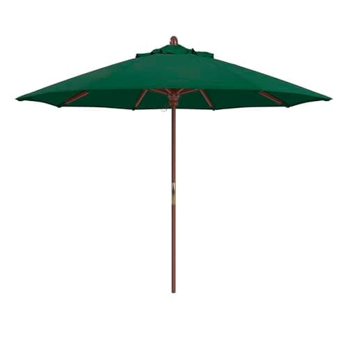 California Umbrella 9' Premium... Sunbrella Forest Green Fabric