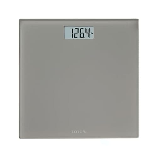 Taylor Digital Scales for Body...ry Powered, Easy to Read, Gray
