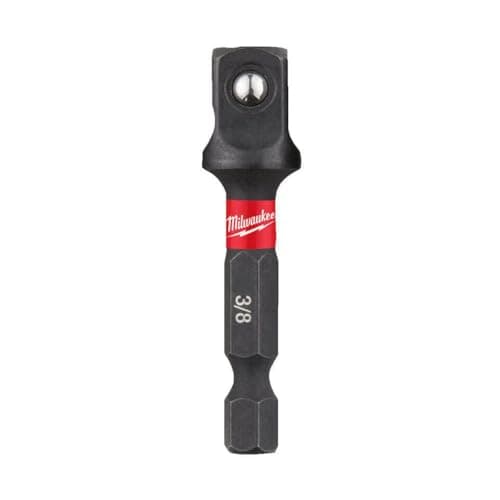 Milwaukee Shockwave Steel Impact Duty 1/4" Hex Shank to 3/8" Square Socket Adapter $3.10
