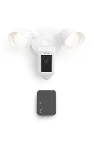 Ring Floodlight Cam Plus, Wire...r Sensor, White (newest model)