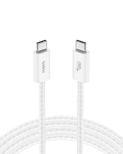 Belkin USB C to USB C Cable, 6...ore, Travel Essentials - White