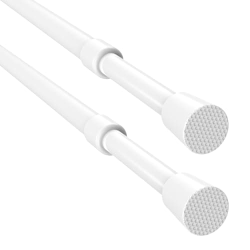 2-Pack Spring Tension Curtain Rods 16" to 28" Adjustable (White) $3.49 + Free Shipping w/ Prime or on $35+