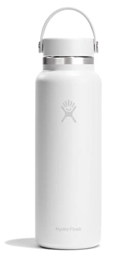 Hydro Flask Water Bottle - Ins...efillable in 40 Oz Tonal White