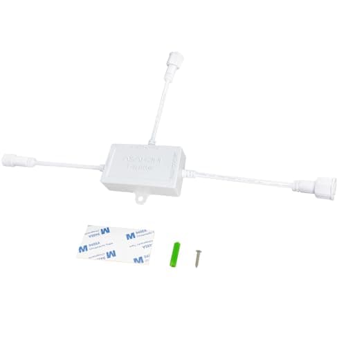 ASAHOM T-Splitter Compatible with Govee Permanent Outdoor Lights 2/Elite(Model: H705D, H705E, H705F), T-Splitter S1070 S1080 Permanent Outdoor Lights, White(Type A)