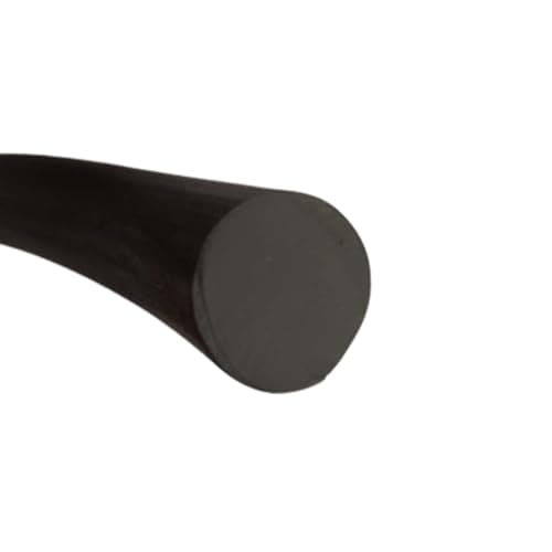 easytooly Round Solid Silicone Strip Diameter 1~25mm, 39 Inch O Type Seal Strip High Temperature, for Electrical Black Rubber Strip(39 inch x 1.5mm)