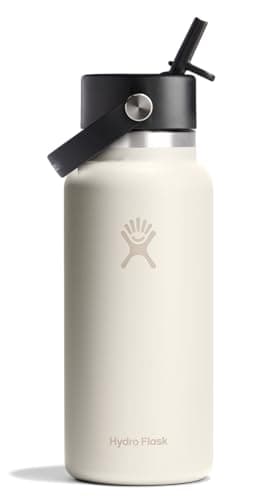 $22.48 | 32-Oz Hydro Flask Wide Mouth Vacuum Insulated Stainless Steel Water Bottle (Ivory) at Amazon