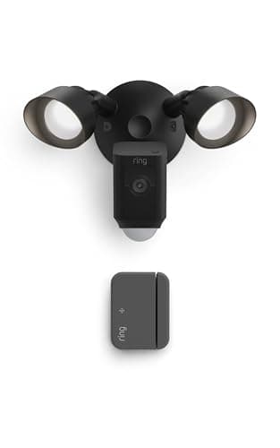 [Prime] Ring Floodlight Cam Plus Wired Outdoor Security Camera (Black) + Outside Door Sensor (Black) $99.99 + Free Shipping