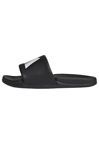 adidas Unisex-Adult Adilette Comfort 2.0, Black/White, 12