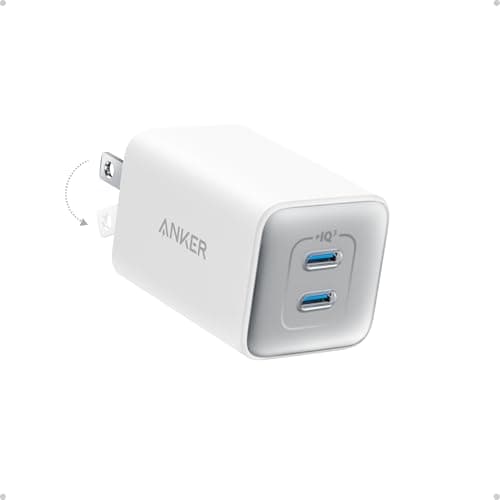 2-Port 47W Anker Nano Compact Foldable USB-C GaN Charger $19.50