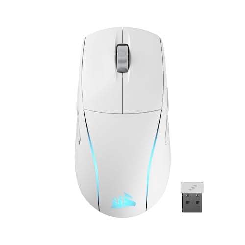 Corsair M75 Wireless RGB Light...– iCUE Compatible – PC – White