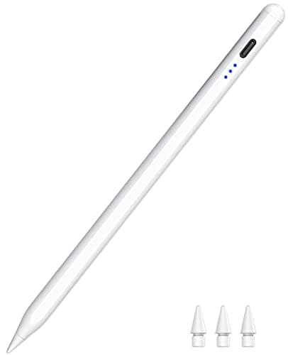 HATOKU Stylus Pen for iPad 2018-2026, 15Min Fast Charge iPad Pencil with High Precision, Tilt Sensitivity, Palm Rejection, Magnetic for Note-Taking Drawing on Apple iPad 6-11/Air/Pro/Mini - No Pairing