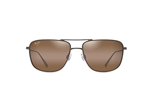 Maui Jim Men's Mikioi Polarize...atin Sepia/HCL® Bronze, Medium