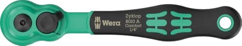 8010 A Zyklop Comfort Ratchet,...with 1/4" Drive, 1/4" x 144 mm