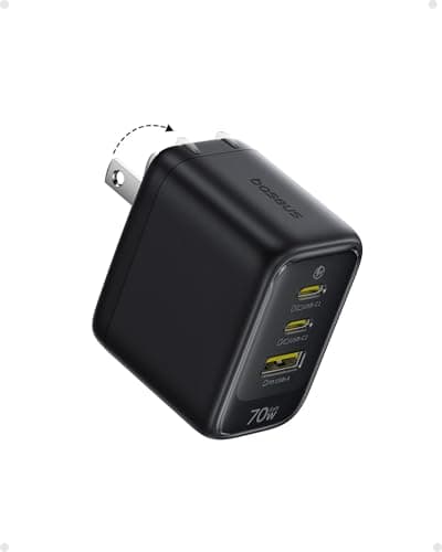 Baseus 3-Port Enerfill 70W Gan USB-C Charger w/ Foldable Plug (2 USB-C + USB-A) $19.99 + Free Shipping w/ Prime or on $35+