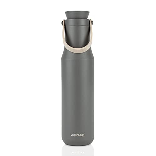 LocknLock Metro Tumbler Stainl...and Hot Beverages (Gray, 24oz)