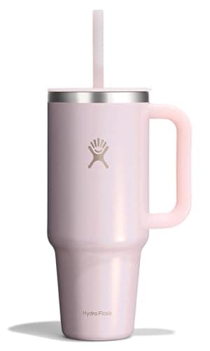 Hydro Flask Travel Tumbler wit...ss Steel in 40 Oz Glimmer Pink