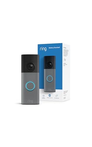 Ring Battery Doorbell (newest ...uilt-In Battery, Speckled Gray