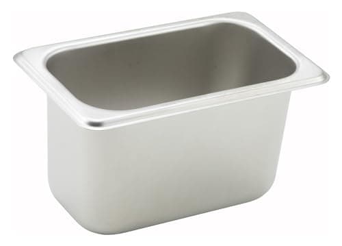 Winco 1/9 Size Steam Pan, 4-Inch