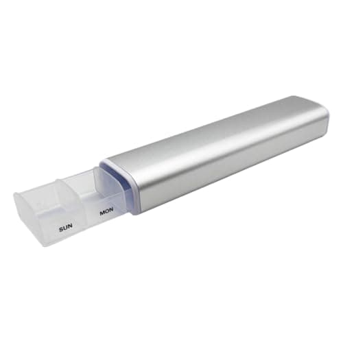 EZY DOSE Slide Pill Organizer,...itamins, Compact, 9-Inch, Gray