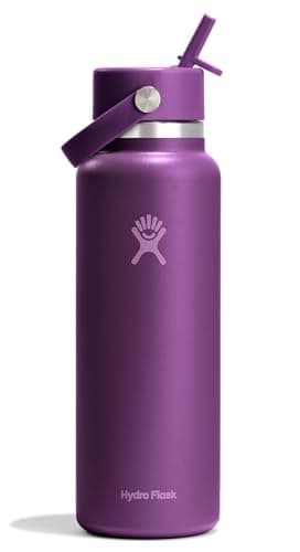 Hydro Flask Water Bottle - Ins...able in 40 Oz Beachplum Purple