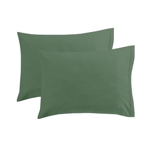 Lacoste 100% Cotton Percale 2-...ified – Solid, Green, Standard