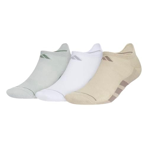 adidas Mens All Day Training No Show Socks (3 Pairs) Lightweight Performance