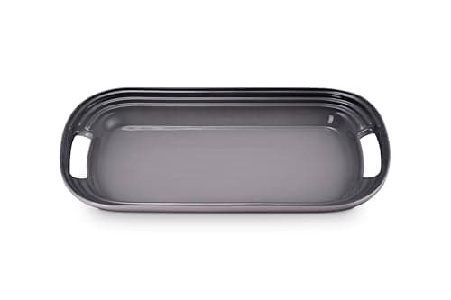 Le Creuset Stoneware Serving Platter, 14 in., Oyster