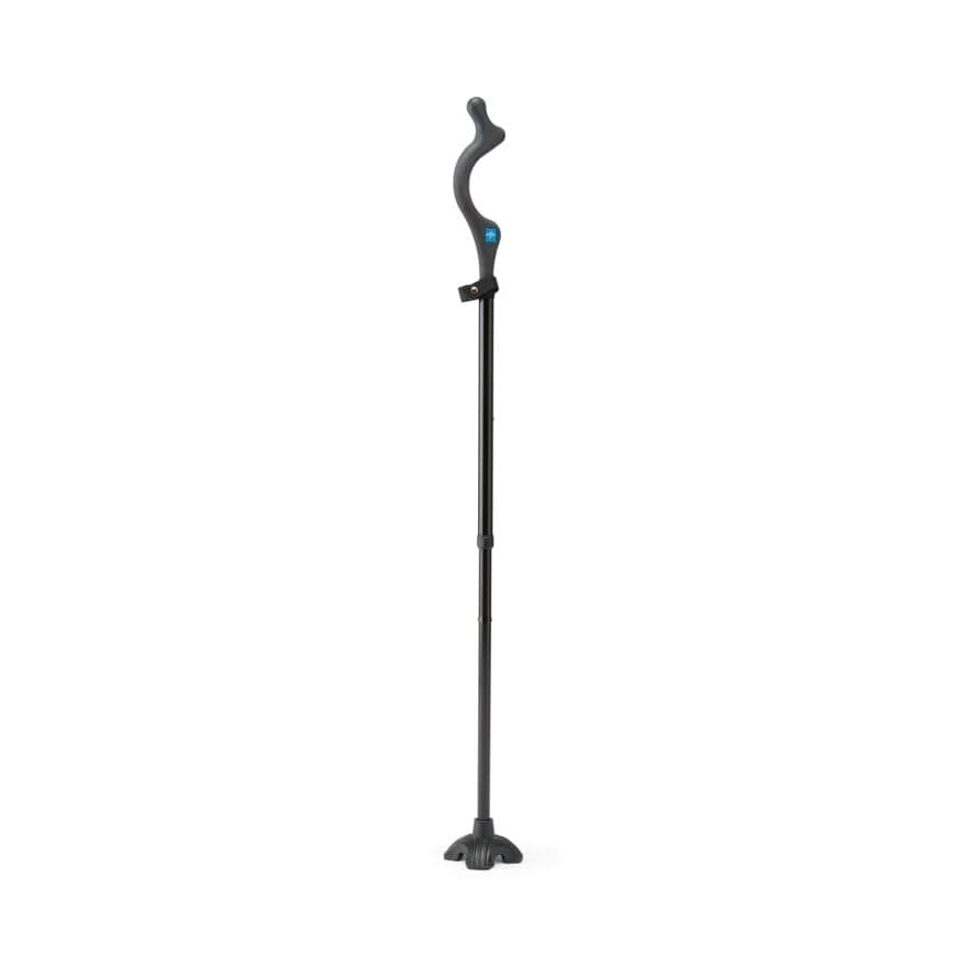 Medline Aluminum Posture Cane, Black