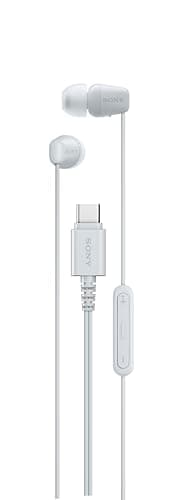 Sony IER-EX15C USB-C Plug, Wired in-Ear Headphones with Mic, White