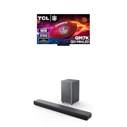 TCL 75-Inch QM7K QLED 4K Smart...nel Sound Bar with Dolby Atmos
