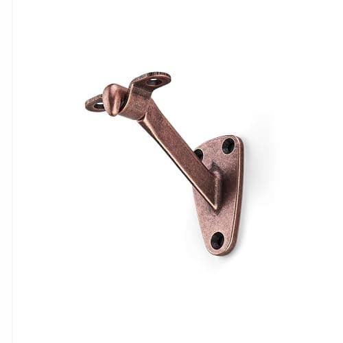 ktumeware 3 Inch 6 Pack Antique Copper Handrail Stair Brackets Suitable for Indoor and Outdoor Staircase/Balcony/Corridor Staircase Support handrail Brackets