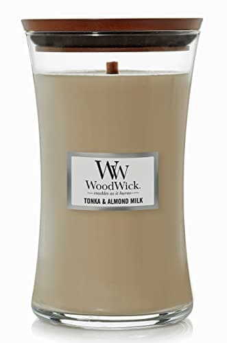 WoodWick Tonka & Almond Milk G...ass Candle with Crackling Wick