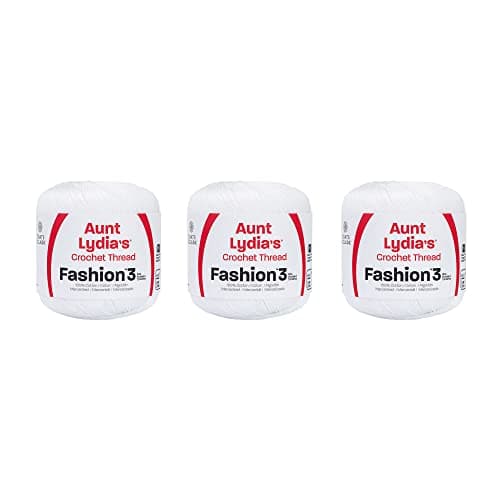 Aunt Lydia Fashion White Croch...m - Cotton - Gauge 3 - Crochet