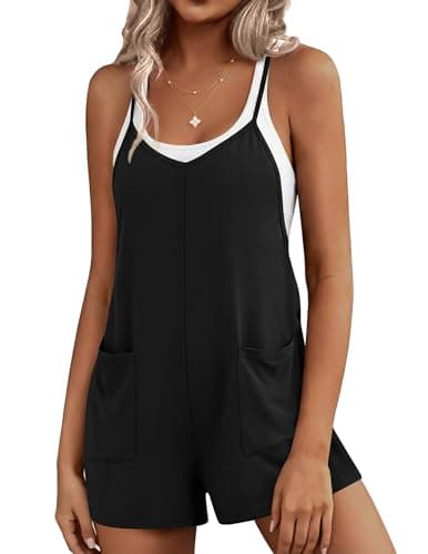 Ekouaer Women's Casual Sleeveless Summer Romper (Various Colors) $8 + Free Shipping w/ Prime
