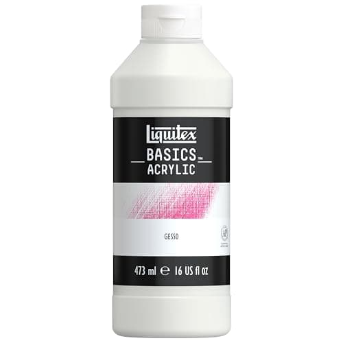 Liquitex BASICS Gesso Surface ...m, 473ml (16-oz) Bottle, White