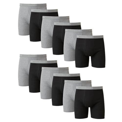 Hanes Men's Boxer Briefs 12-Pack for $33 + free shipping